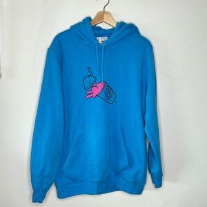 Adidas x The Simpsons Squishee Hoodie Unisex sz large